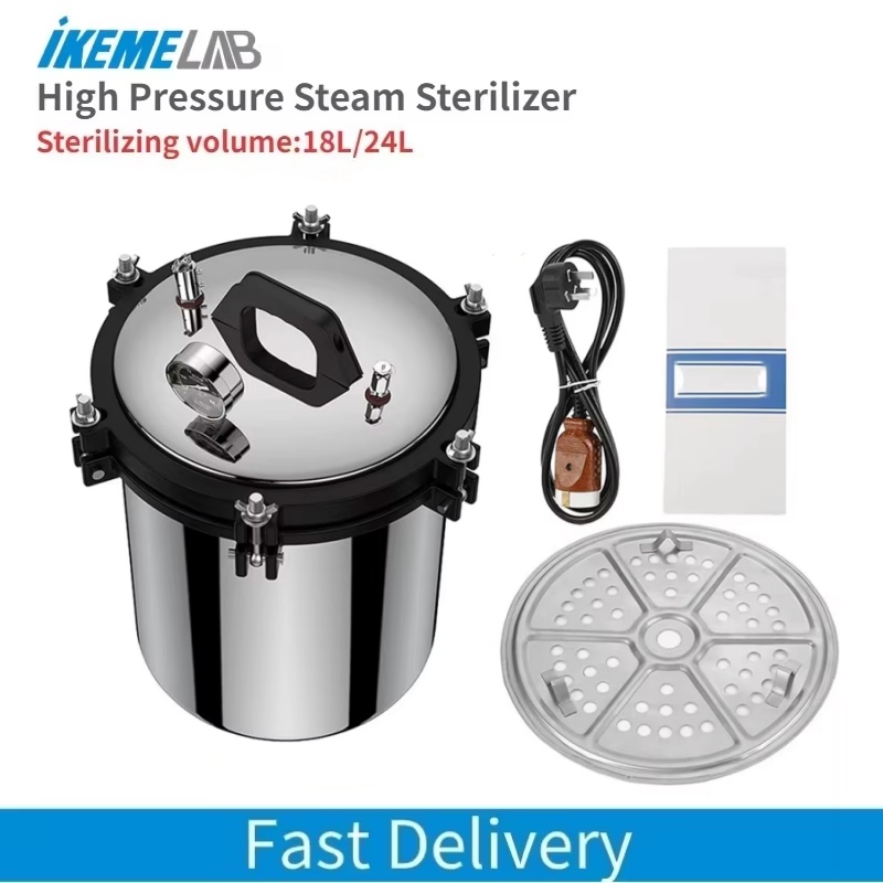 Autoclave Sterilizer Dental - Mesin Autoklaf Portabel IKEME 18/24L Pemanas